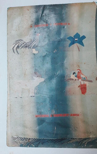 Hamaca bordada con animales hecha por Nelcy de Corena.